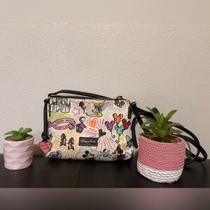 Disney Sketch Nylon Dooney & Burke, Inc. Disney Characters Cute Crossbody Bag